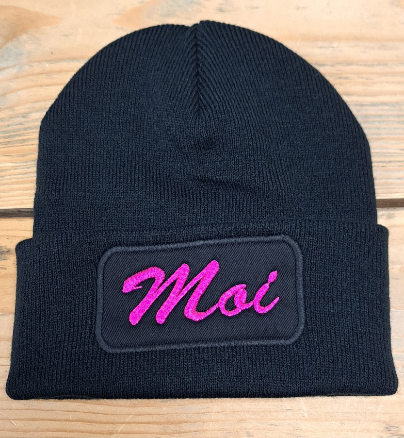 Muts beanie Moi roze